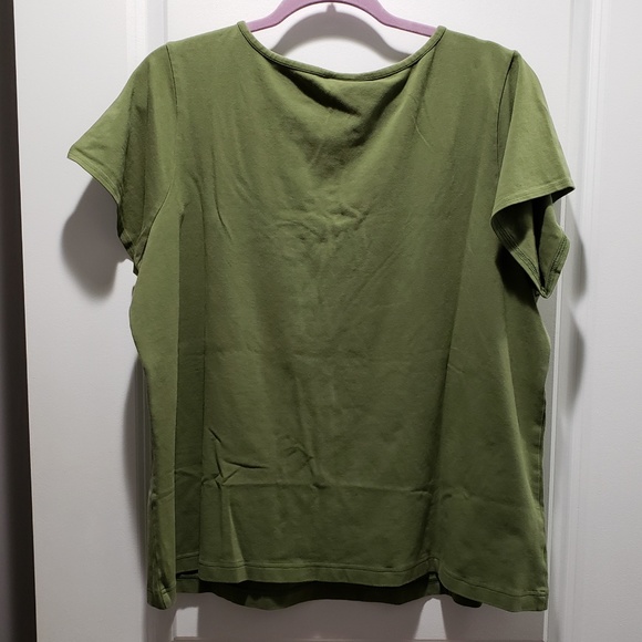 *SOLD* Stretch Charm Accent Scoop Neck Shirt - Picture 2 of 7